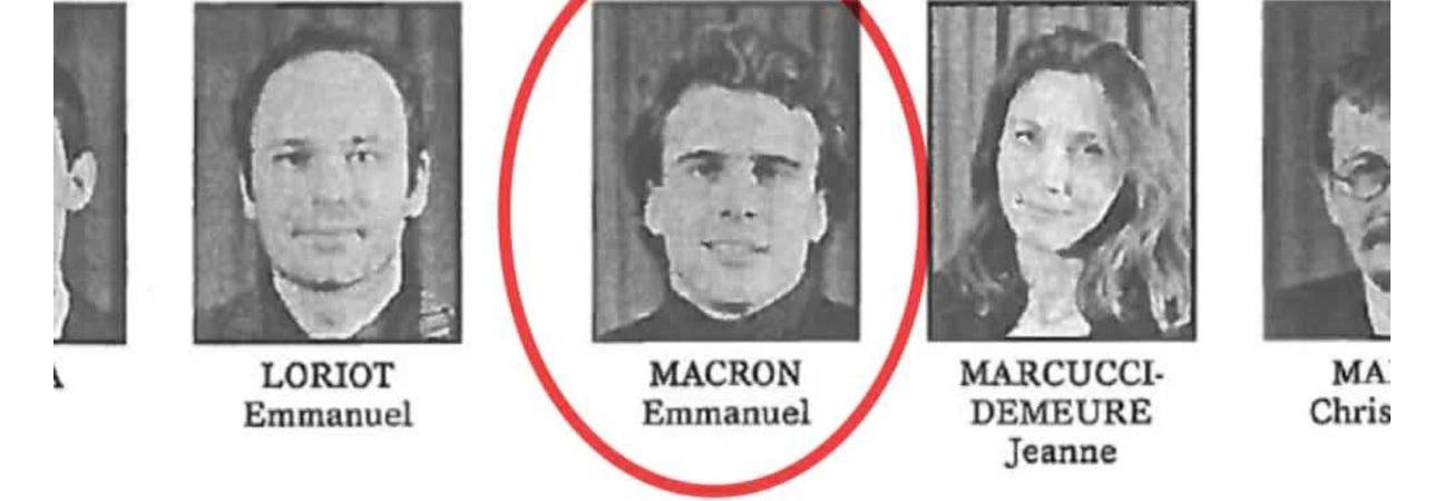 emmanuel macron etudiant