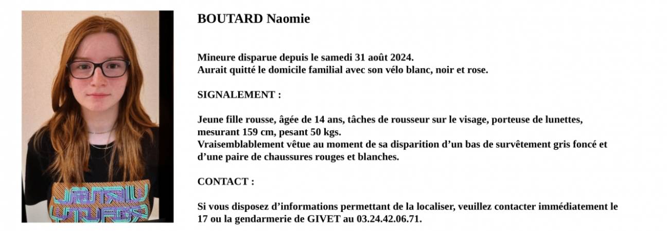 naomie boutard 14ans