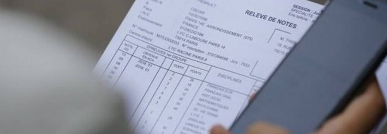 releve notes bac