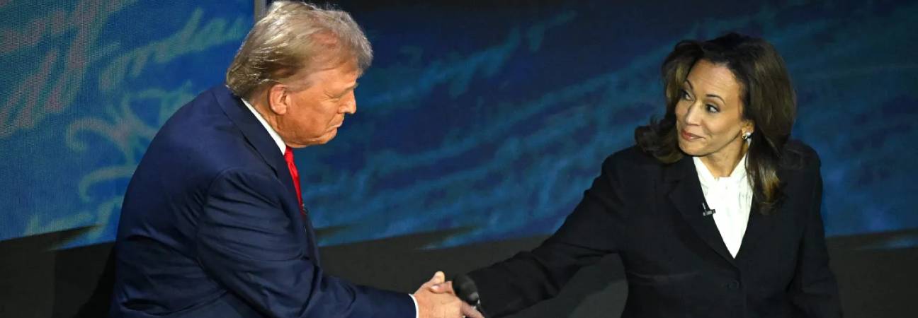 donald trump kamala harris etudes