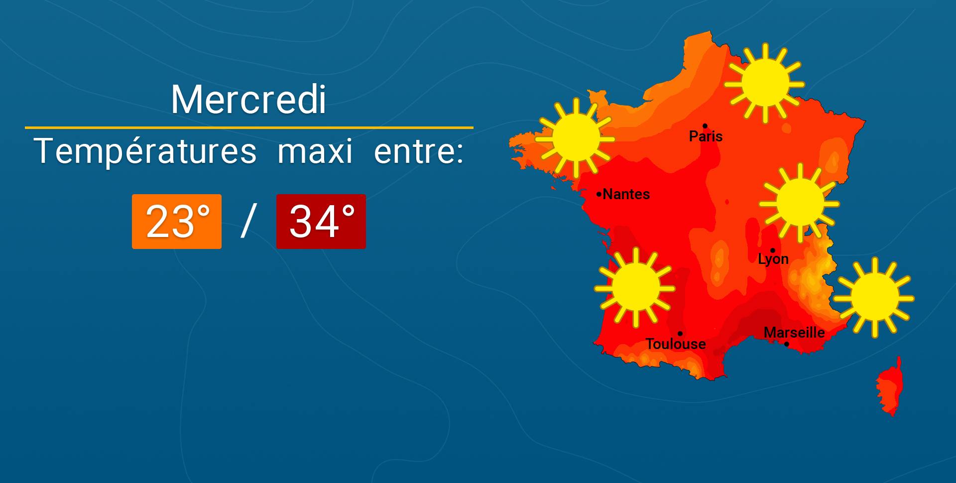 météo mercredi 18 juin 2025