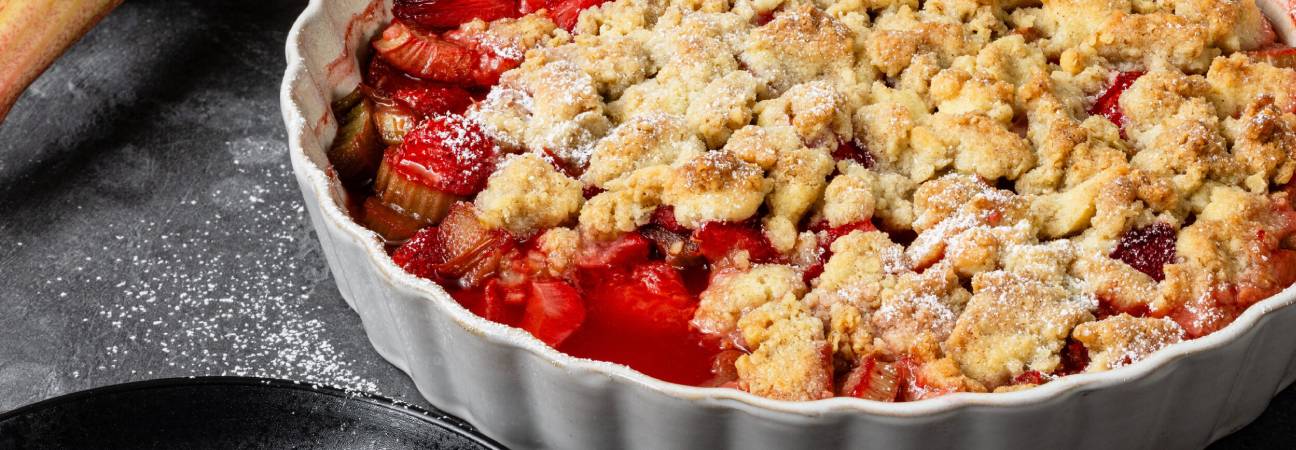 crumble rhubarbe