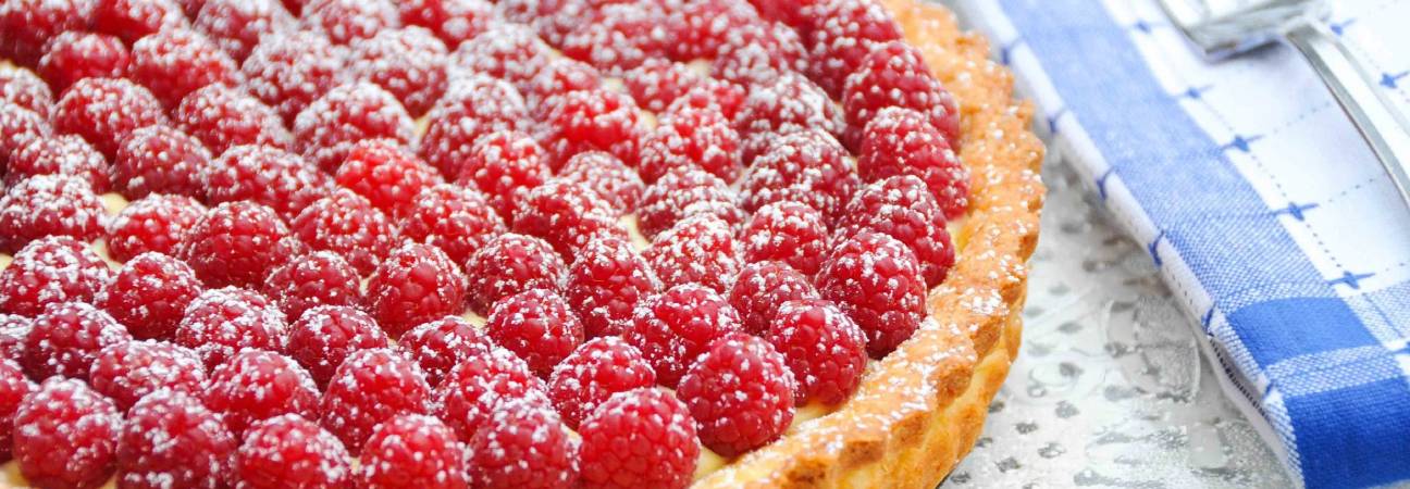 tarte framboises