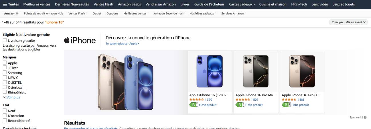 amazon iphone 16