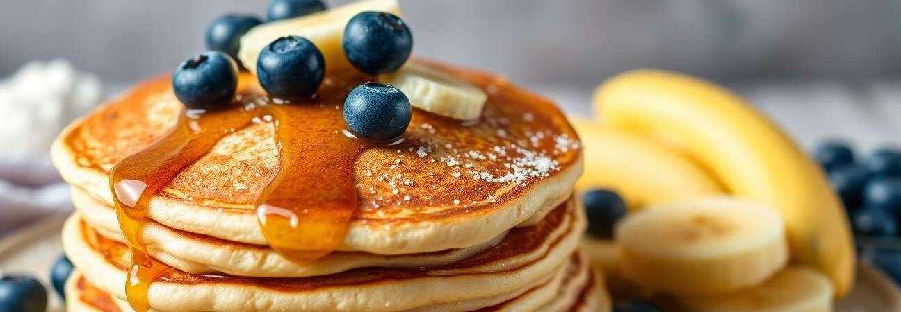 pancakes banane myrtille
