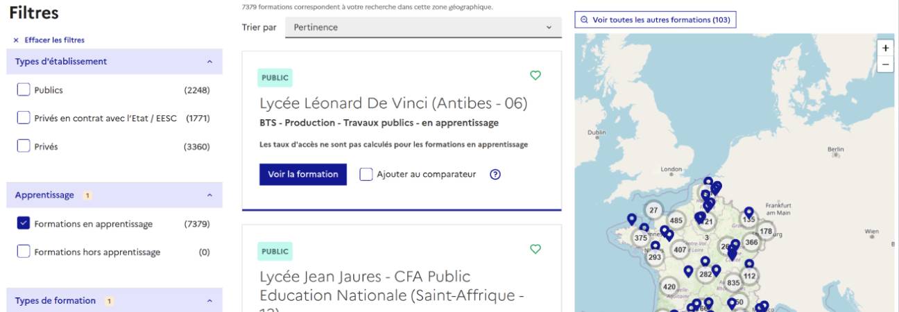 parcoursup alternance