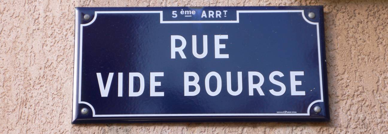 rue vide bourse
