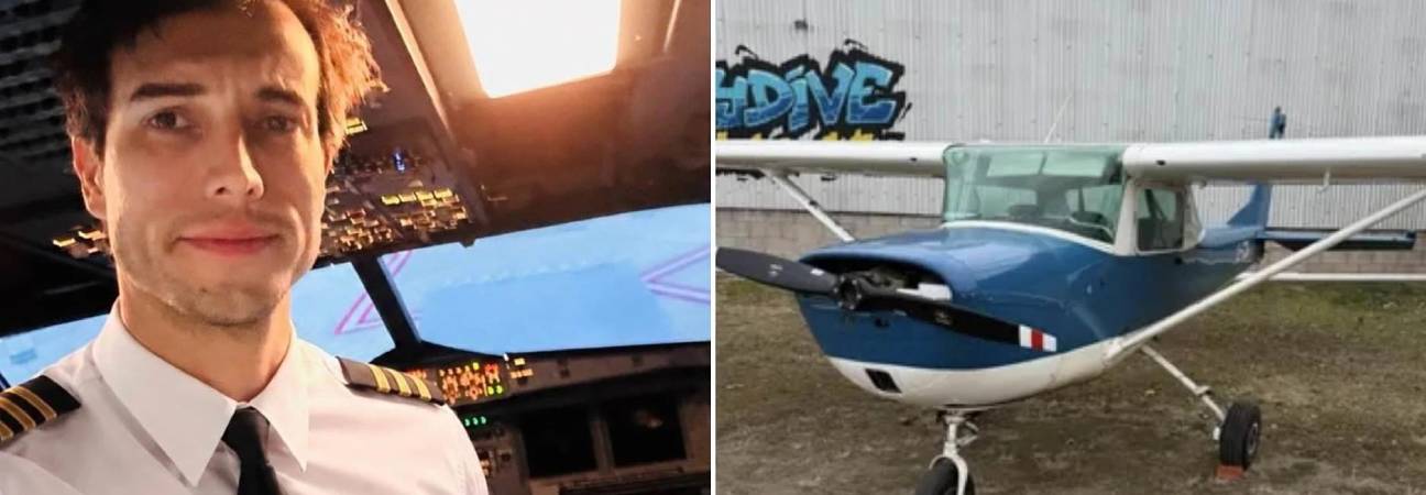 étudiant pilote saute