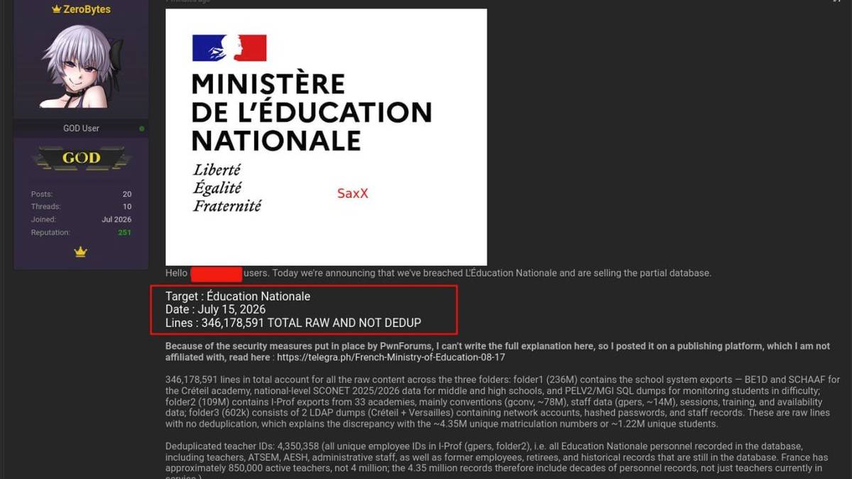 zerobytes piratage education nationale